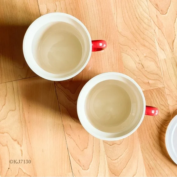 Good Cook Red Stoneware 16oz Mug Soup Bowl with Lid Set of Two - Picture 9 of 13